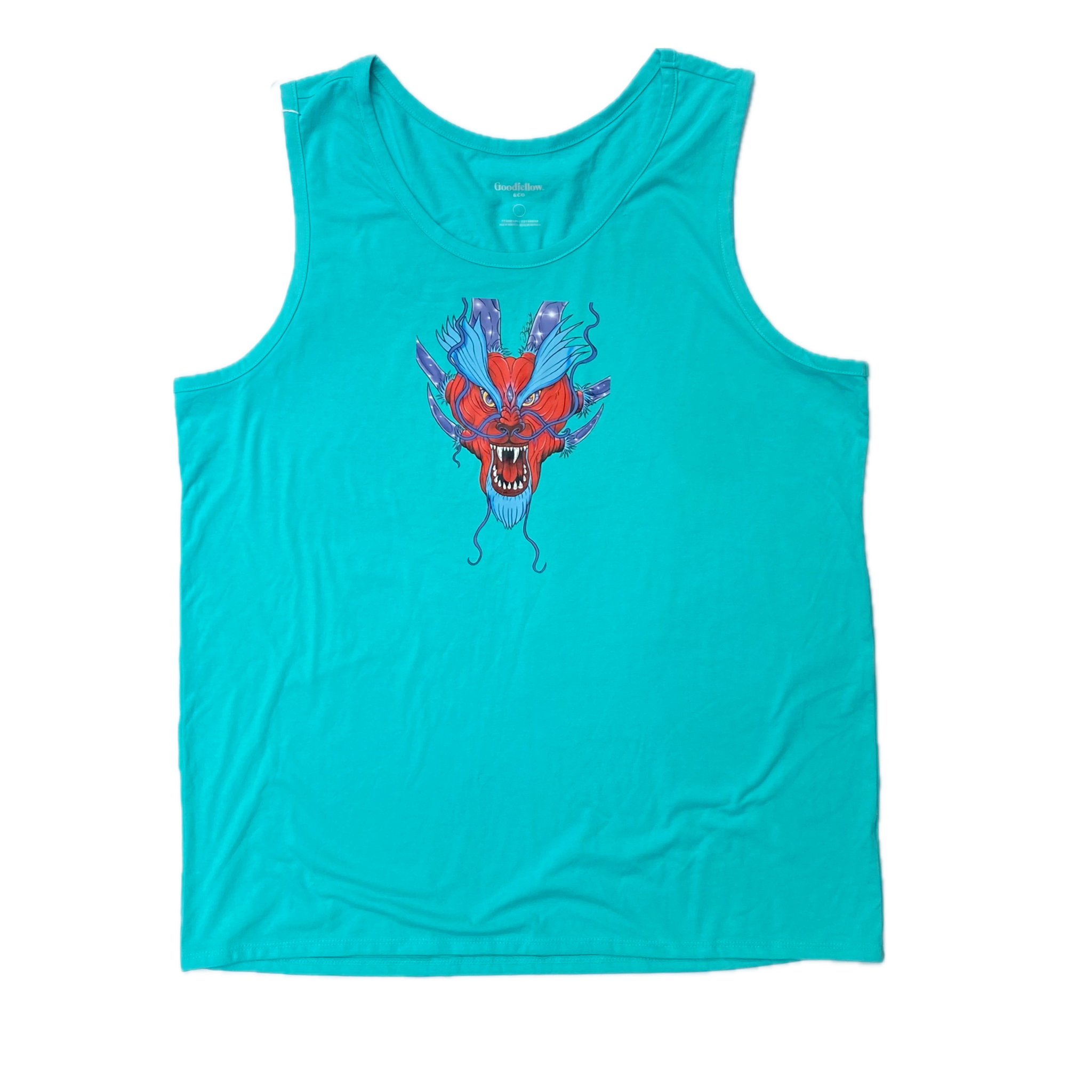 Infinity Dragon Tank Top Crystal Blue