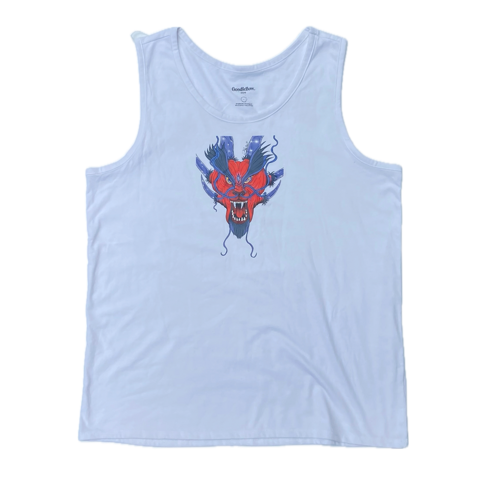 Infinity Dragon Tank Top Pearl