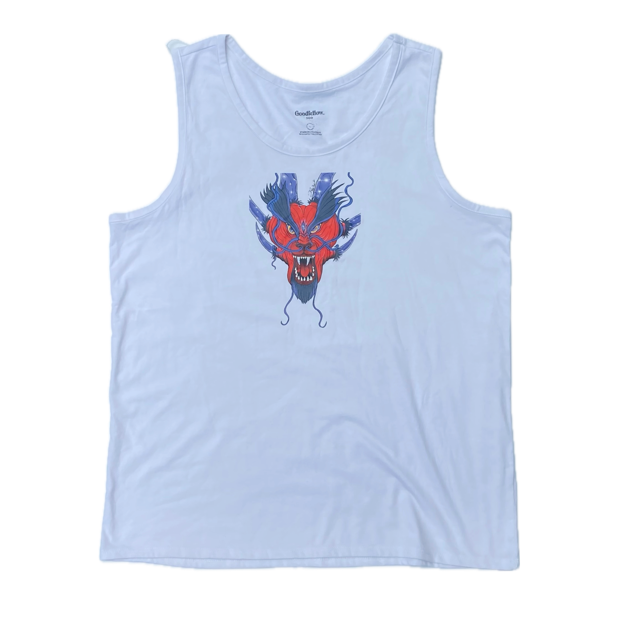 Infinity Dragon Tank Top Pearl