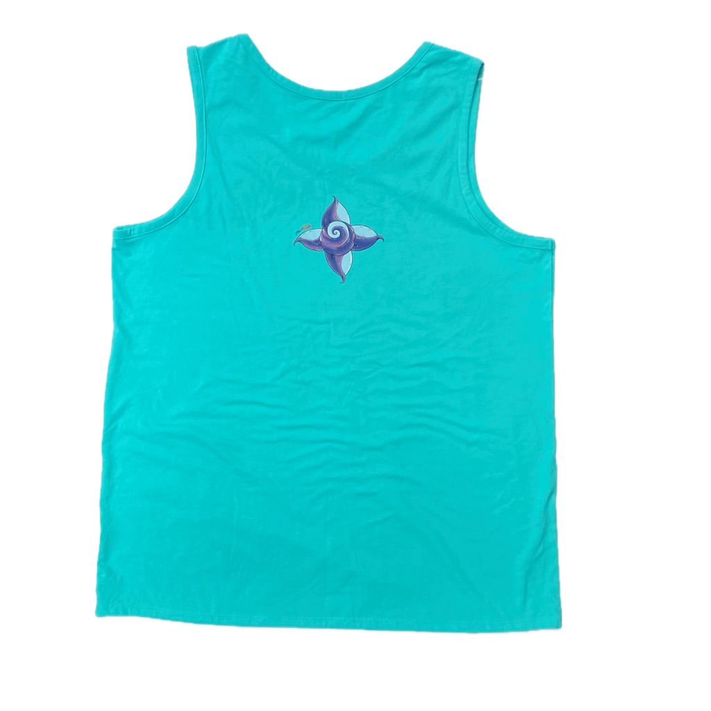 Infinity Dragon Tank Top Crystal Blue