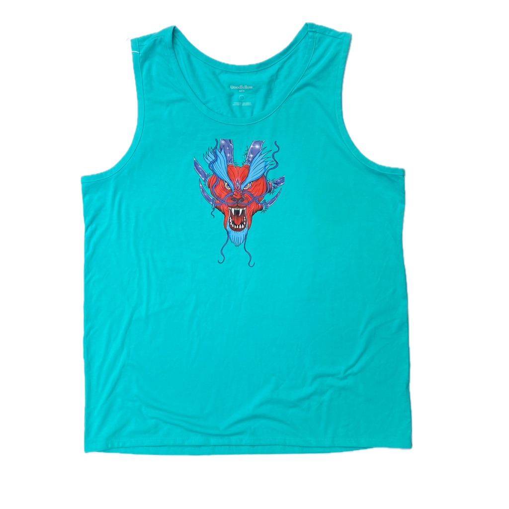 Infinity Dragon Tank Top Crystal Blue