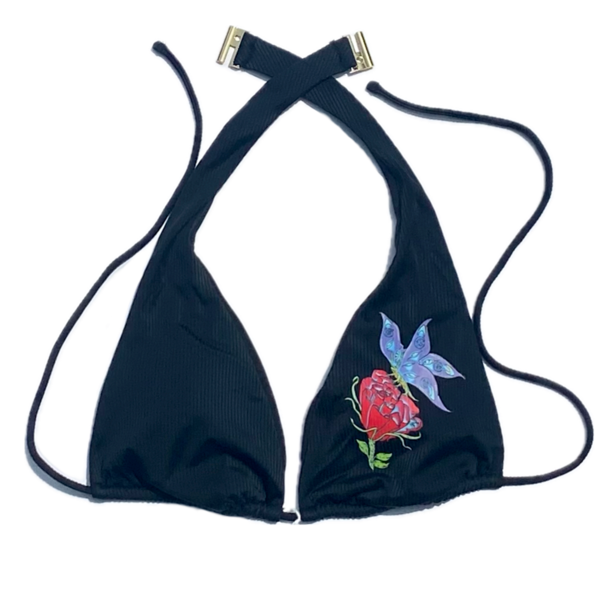 Celestial Butterfly Bikini Set Night Black