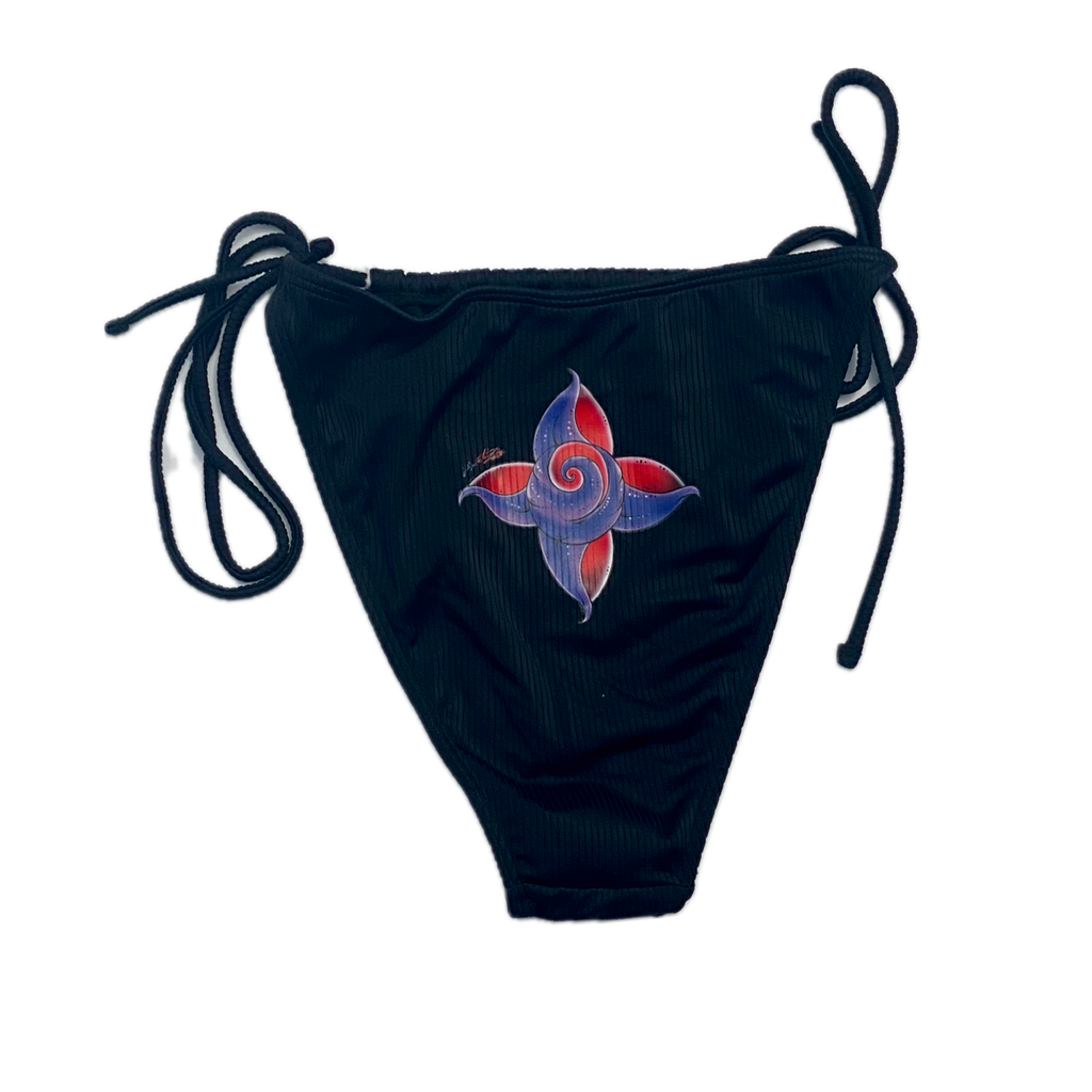 Celestial Butterfly Bikini Set Night Black