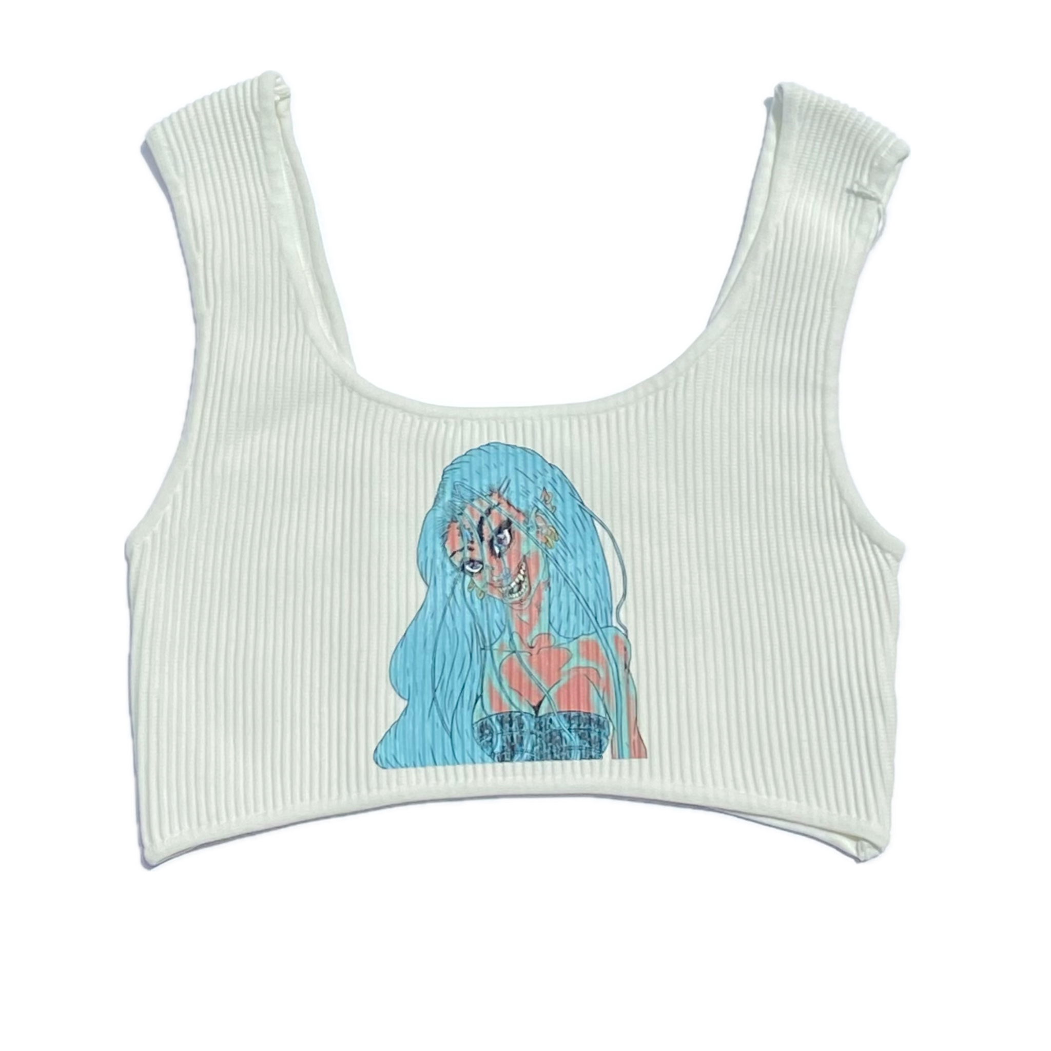 Soul Seer Crop Top Pearl White