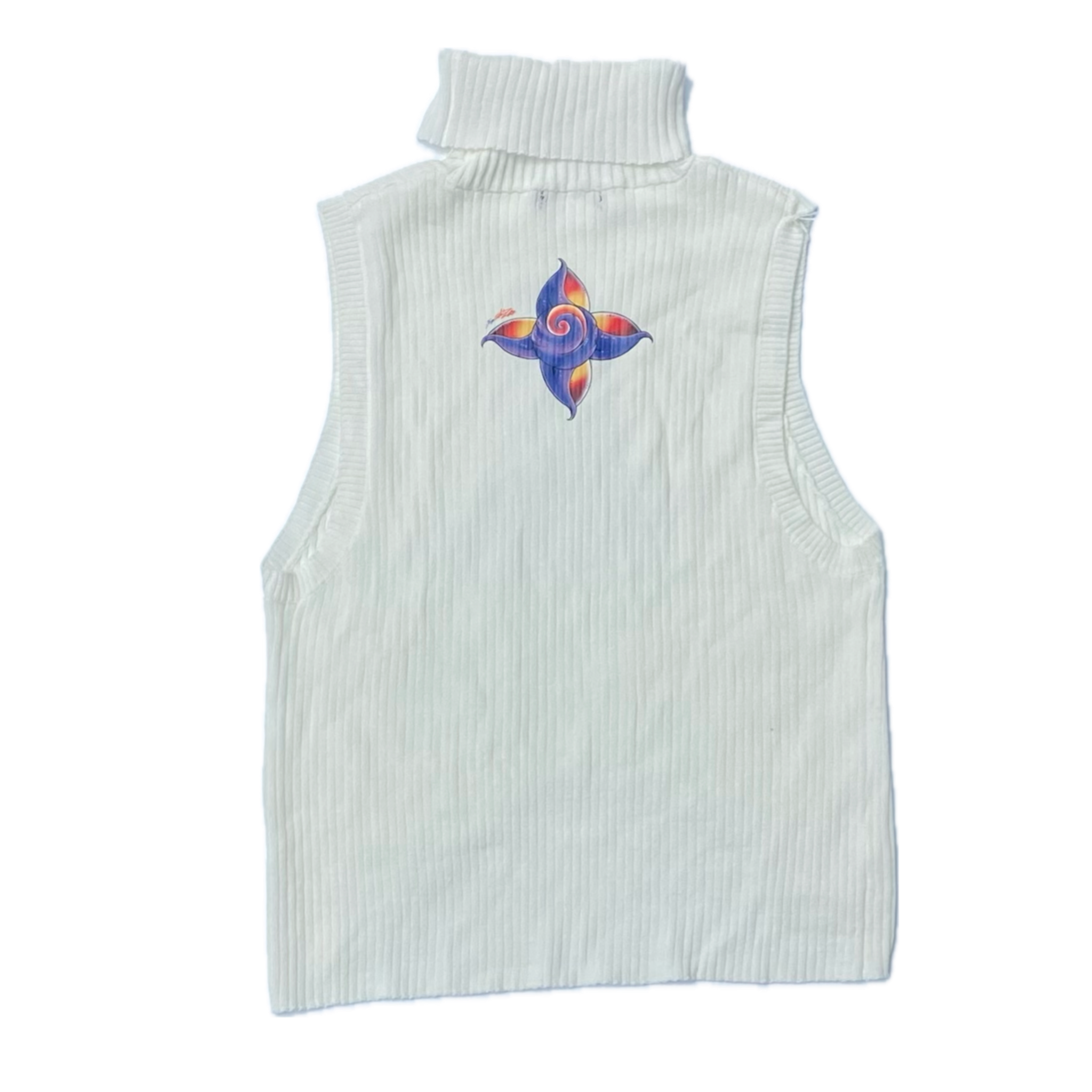 Atheria’s Perception Crop Top Turtle Neck Pearl