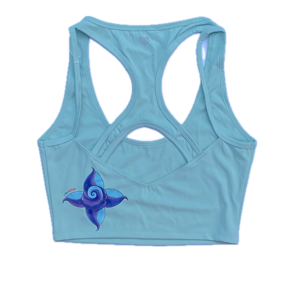 Rebirth Skull Sports Crop Top Mint