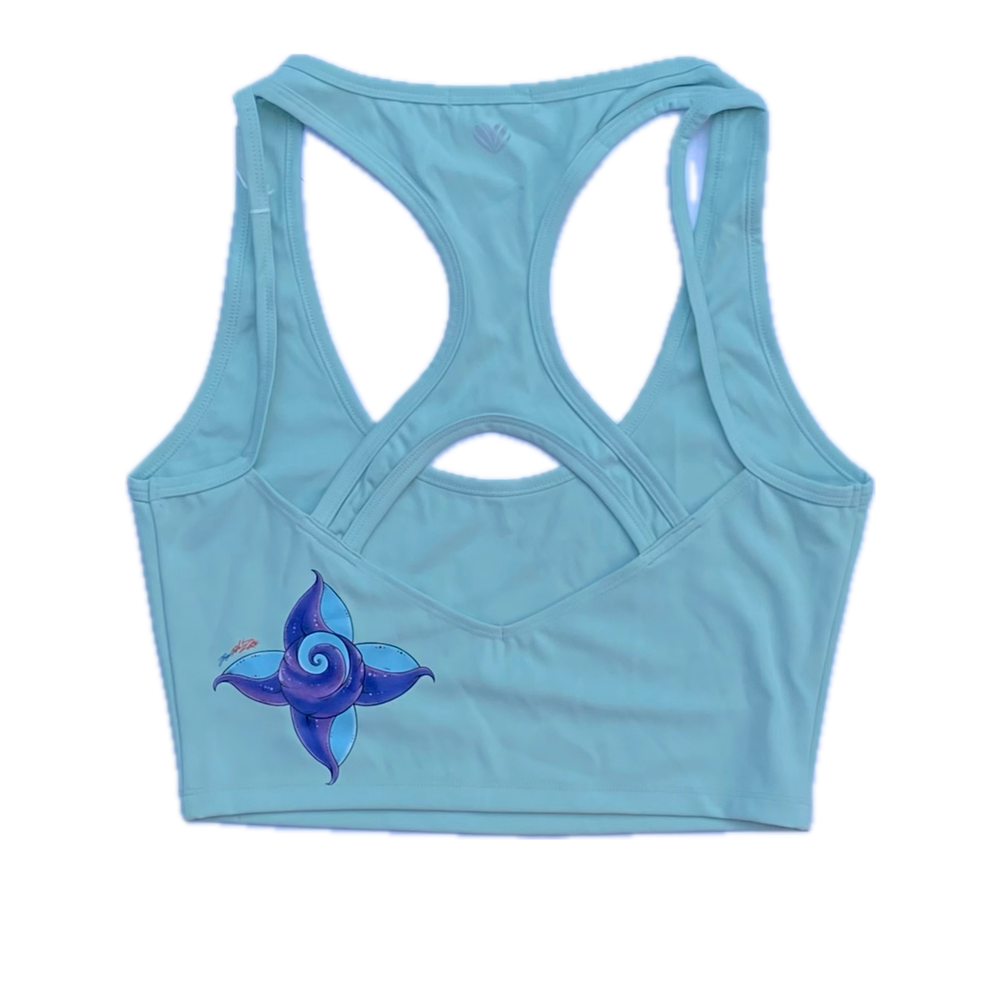 Rebirth Skull Sports Crop Top Mint