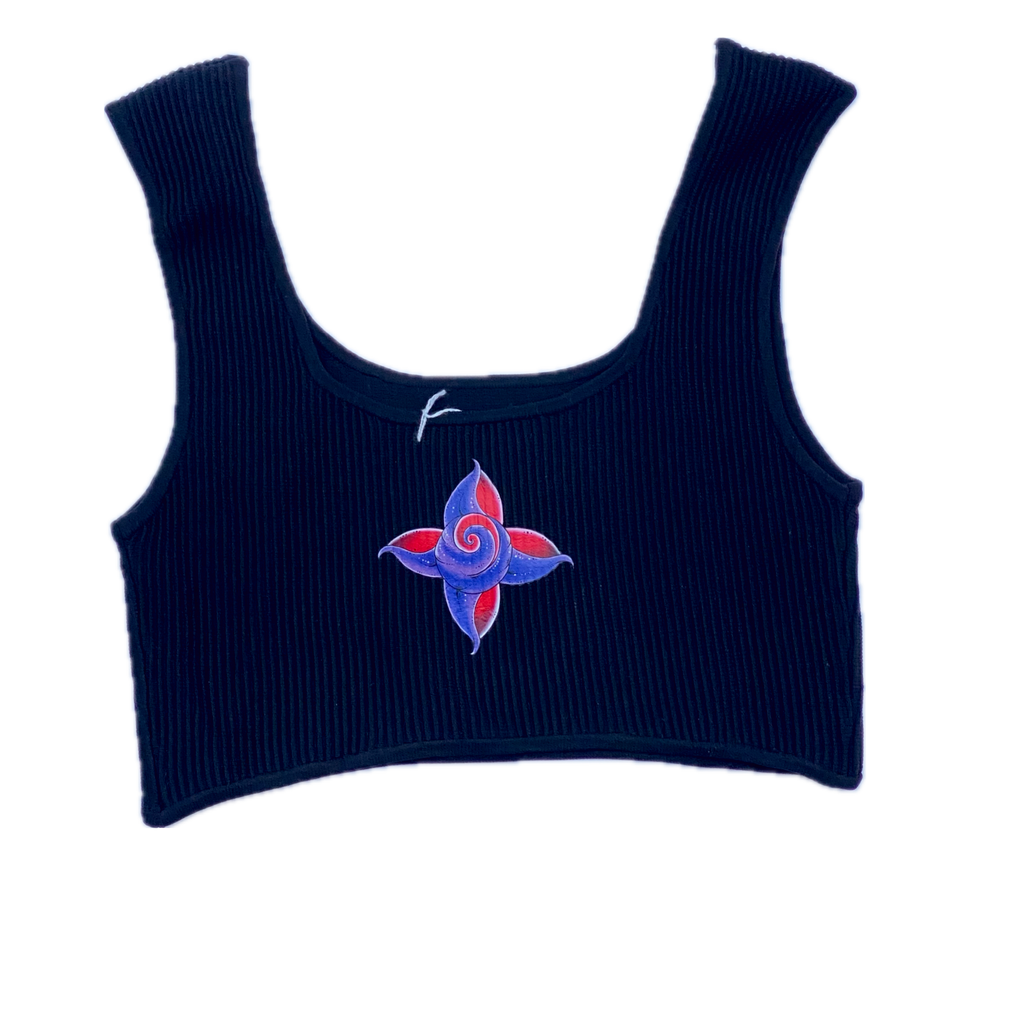 Lustmeria Crop Top Sweater Night Black