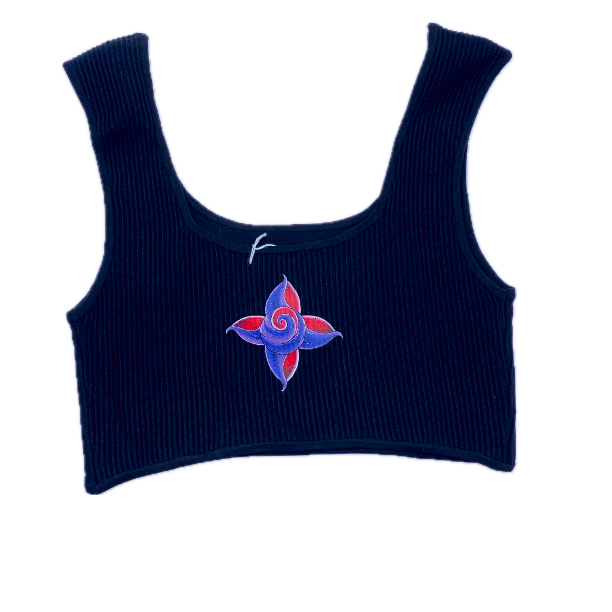 Lustmeria Crop Top Sweater Night Black