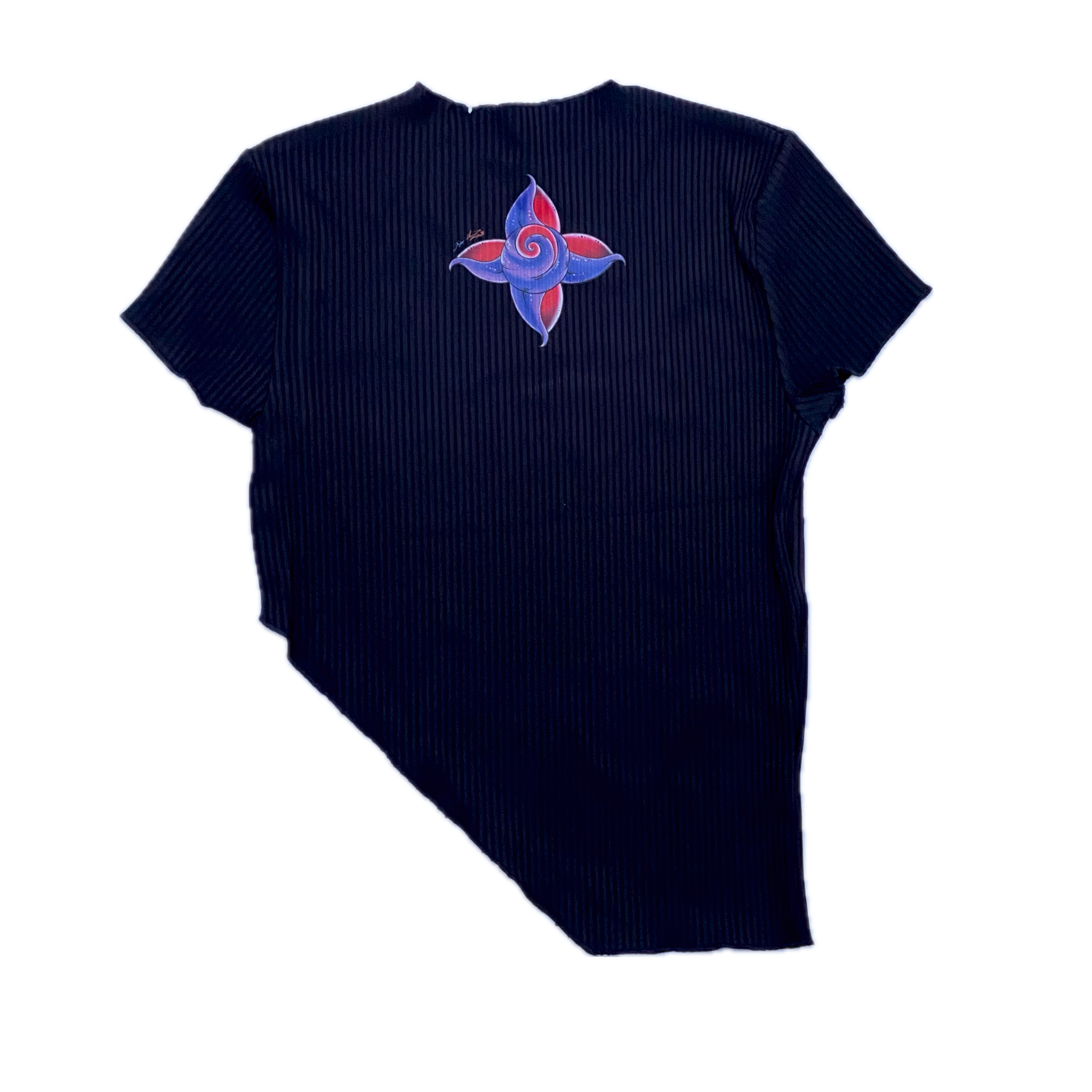 Lustmeria Crop Top “Crow Style” Night Black