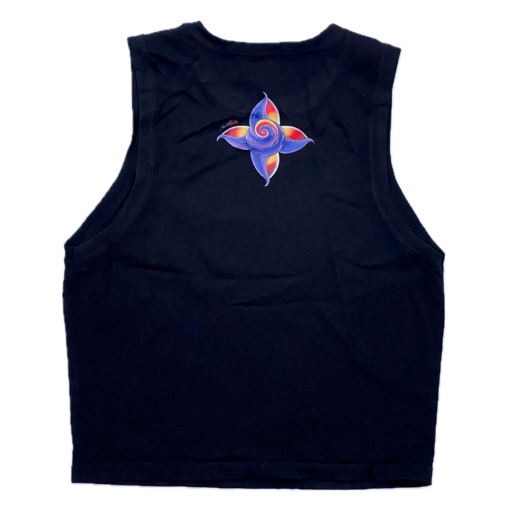 Empower Goddess Tank Crop Top Jet Black