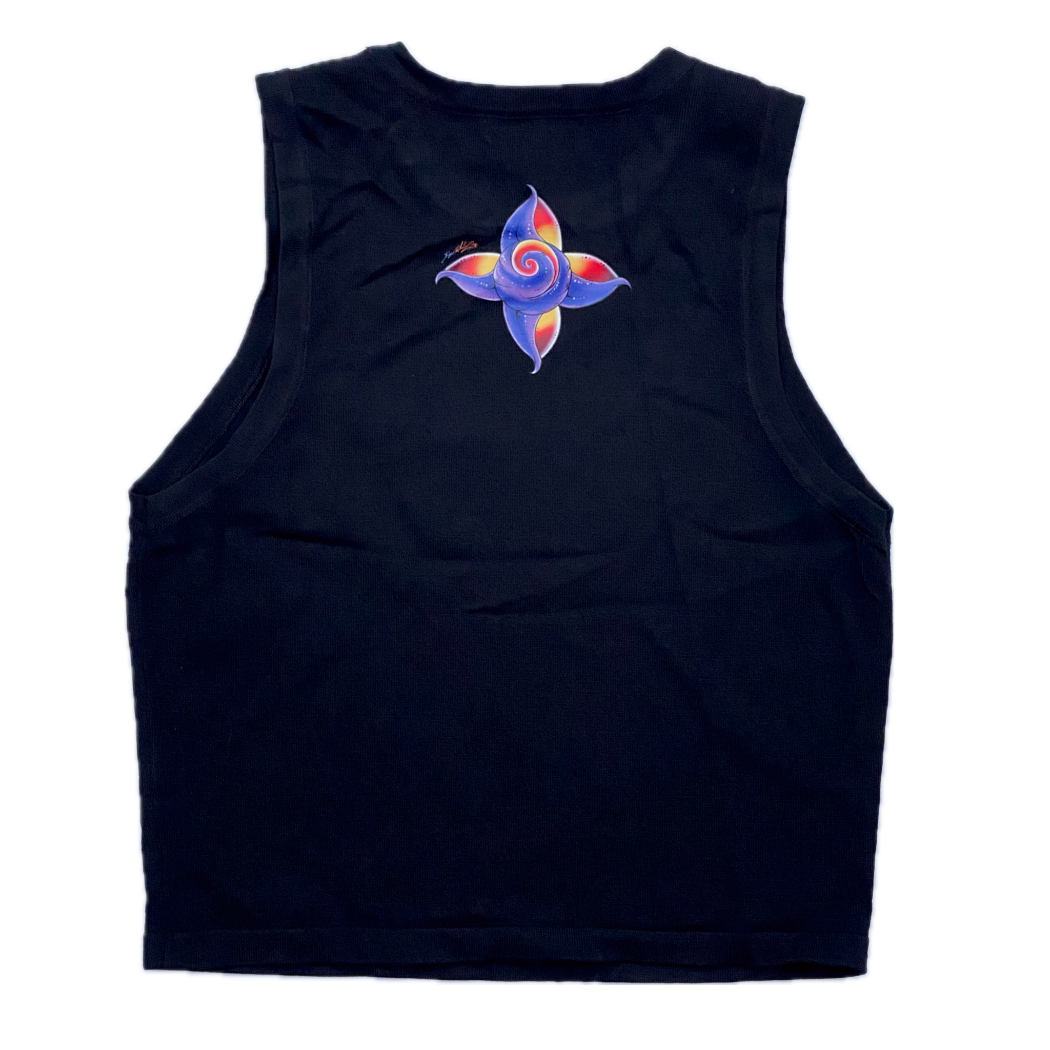 Empower Goddess Tank Crop Top Jet Black